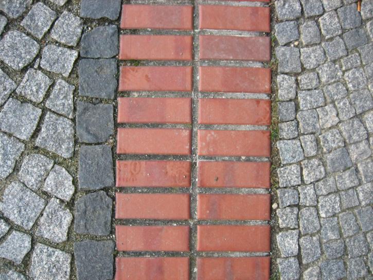 paving, stone, red, bricks