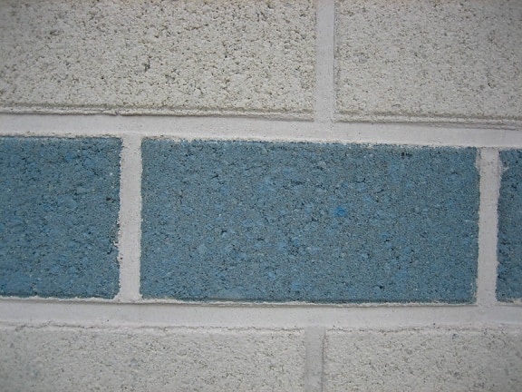 λευκό, μπλε, πέτρα, τούβλο, τοίχο
