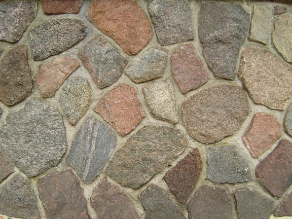 natural, granito, piedra, pared