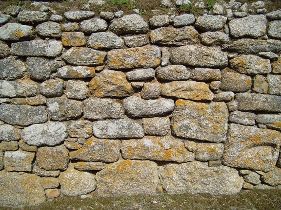 de pared, piedras grandes,