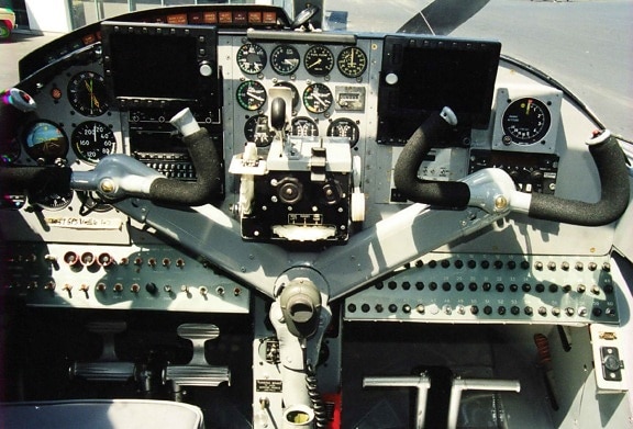 aircraft, airplane, control, panel
