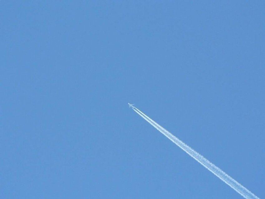 Free picture: airplane, condensation, trail