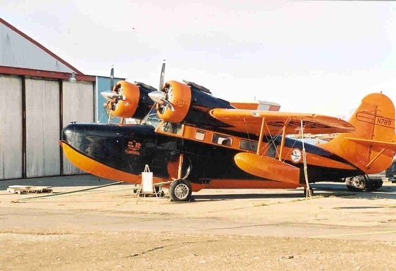 black, orange, aircraft