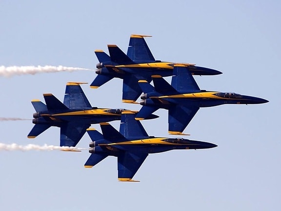 Blue angels, fly, sky