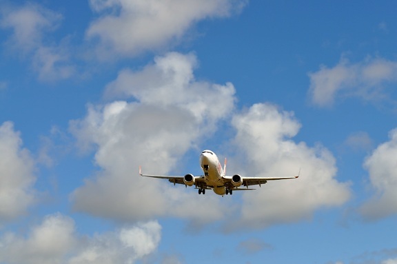 passenger, airplane, sky