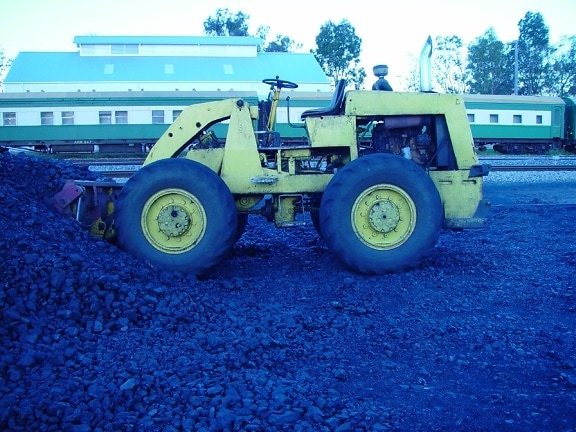 front, loader, coal, vehicle