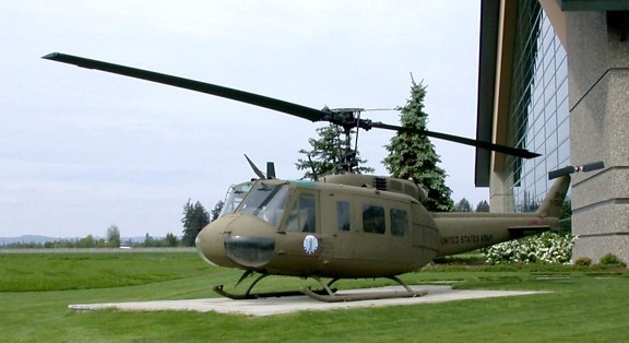 bell, model, huey, helicopter
