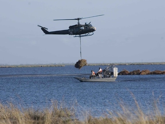 helicopter, air, powered, boat, transport, operation