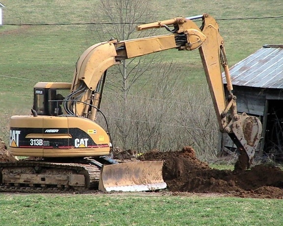 loader, excavator, vehicle