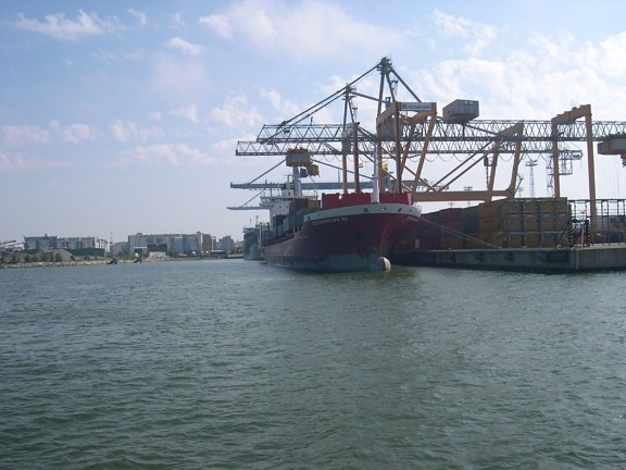 behållare, fartyg, Helsingfors, port