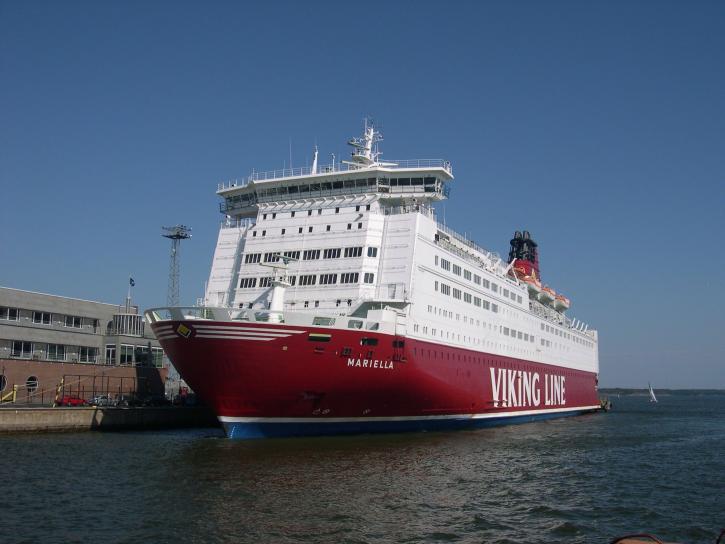 ferry, barco, nave, Helsinki