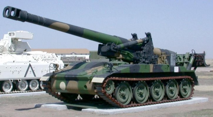 m110, 英寸, 自我, 推进, 榴弹炮, 坦克, 军事