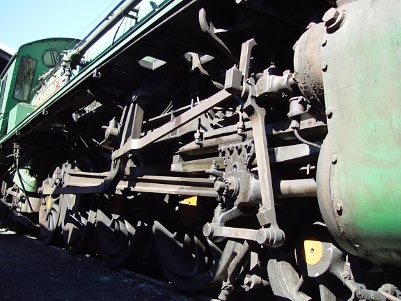 piston, mécanismes, vapeur, locomotive