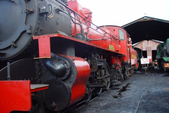 steam, locomotive, train