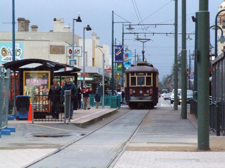 staţia de tramvai, glenelg, Adelaide, Australia