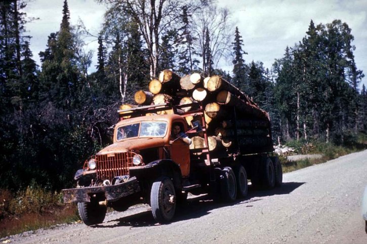 logging, truck, load, saw, logs, road, forest, wood