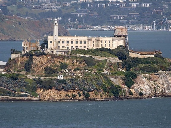 Alcatraz island, coit tower, Francicso