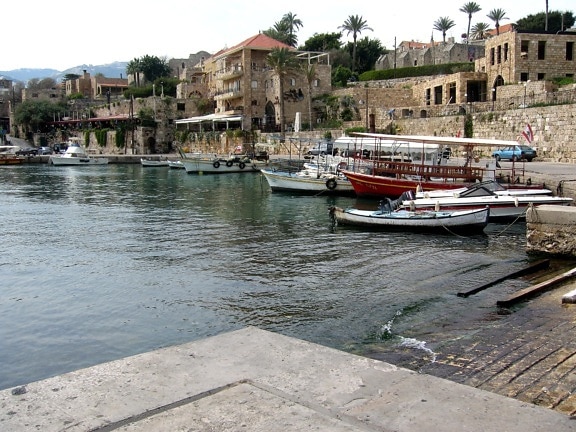 Lebanon, bersejarah, Byblos, port