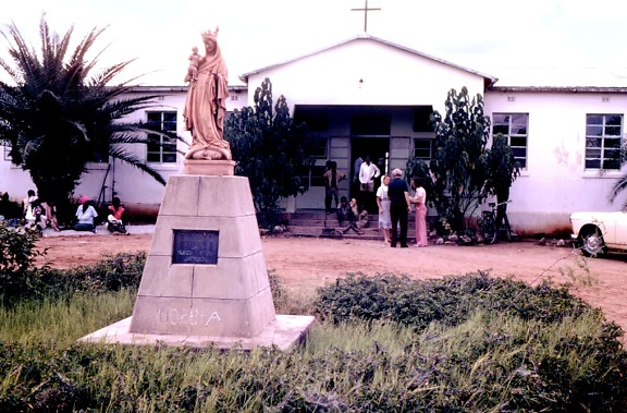 местоположение, една, много, болници, посетен, обществени, здравни, служители, 1975, Родезийски