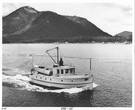 barco, fotografia vintage, lago,