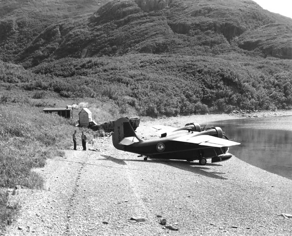 ประวัติศาสตร์ ภาพ ขนส่ง waterplane ฝั่ง วินเทจ ถ่ายภาพ