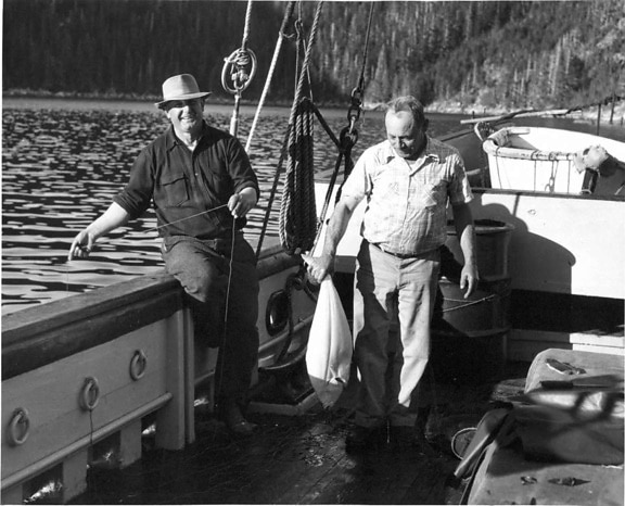 viejo, vintage, fotografía, pescador, barco