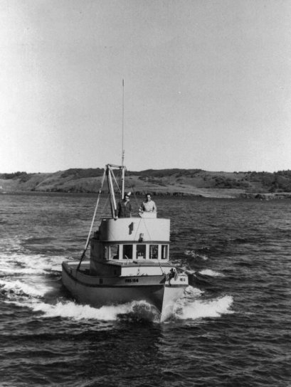 patrull, båt, vintage, Foto