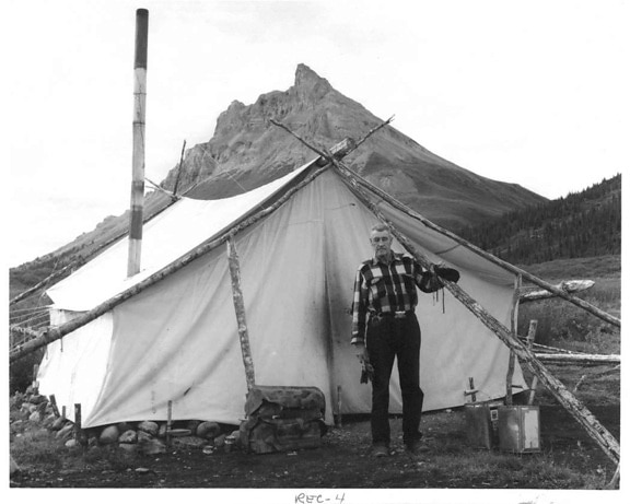 valley, man, wall, tent