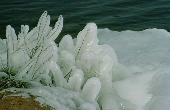 ice, formation, landscape