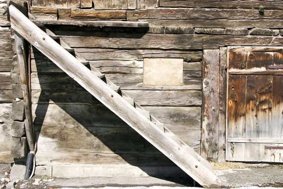 oude, trappen, houten, molen