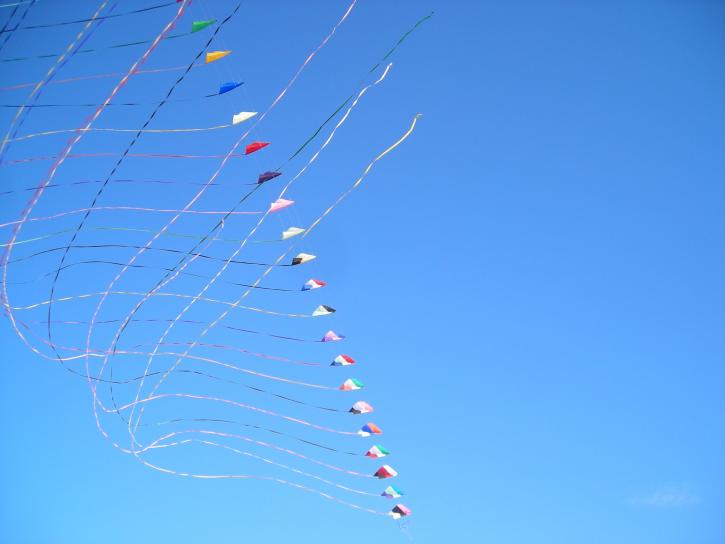 serpentiner, kite, flygande